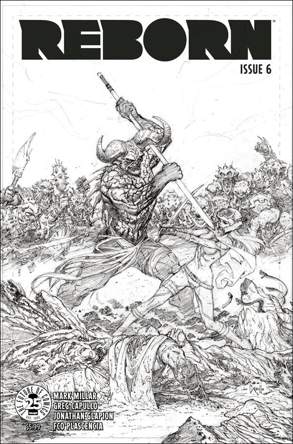 Reborn issue 6-C Greg Capullo 1:100 Sketch Cover