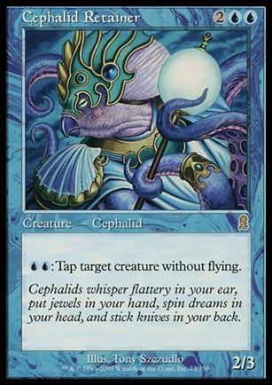 Magic the Gathering: Odyssey (Base Set) card 73 Cephalid Retainer