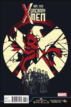Uncanny X-Men (2013) issue 25-B 1:10 Agents of S.H.I.E.L.D. Cover