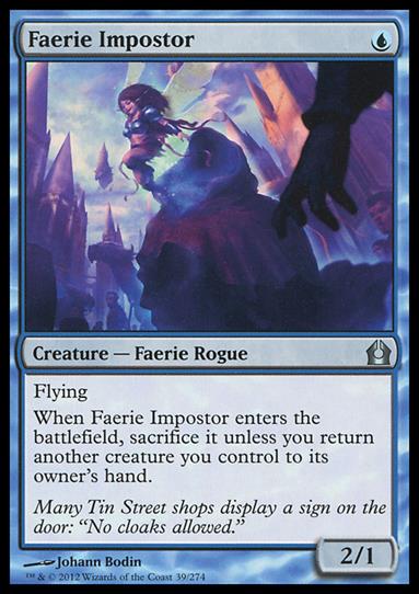 Magic the Gathering: Return to Ravnica (Base Set) card 39 Faerie Impostor