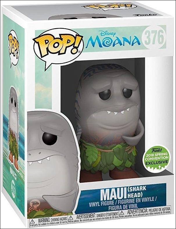 POP! Disney figure 376-B Maui (Shark Head) 2018 Spring Convention Exclusive