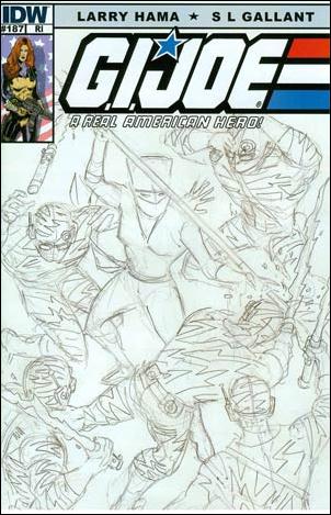 G.I. Joe: A Real American Hero issue 187-B Larry Hama 1:10 Sletch Cover