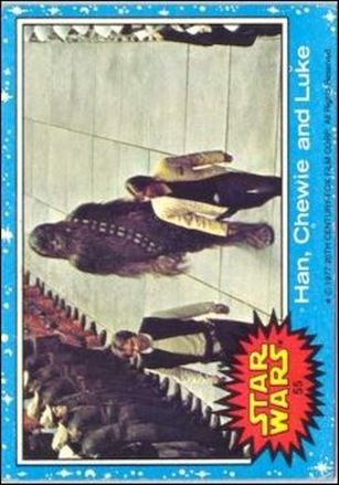 Star Wars: Series 1 (Base Set) card 55 Han, Chewie and Luke