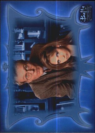 Buffy the Vampire Slayer: Connections (Base Set) card 46 Giles + Buffy: Early Connection
