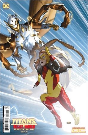 Titans: Beast World Tour - Central City issue 1-C Taurin Clarke Cardstock Cover