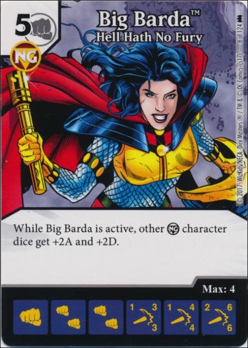 DC Comics Dice Masters Batman card 8 Big Barda: Hell Hath No Fury