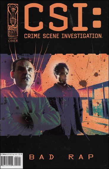 CSI: Crime Scene Investigation-Bad Rap issue 2-B Black Border Cover