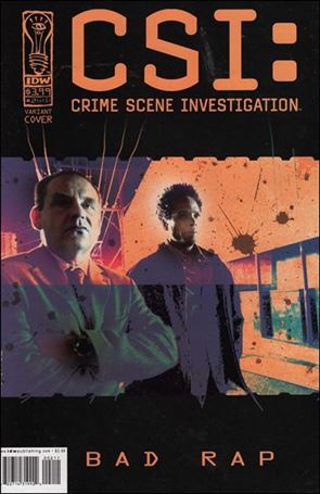 CSI: Crime Scene Investigation-Bad Rap issue 2-B Black Border Cover