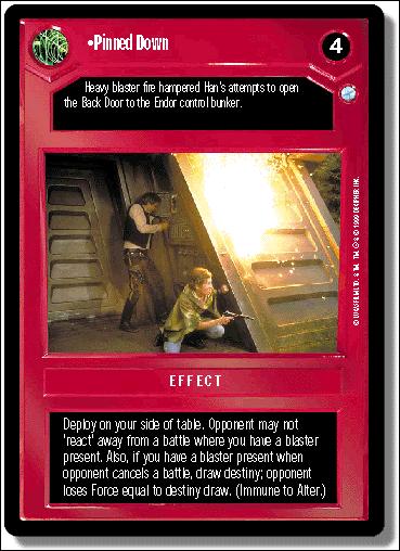 Star Wars: Endor Limited (Base Set) card 39 Pinned Down