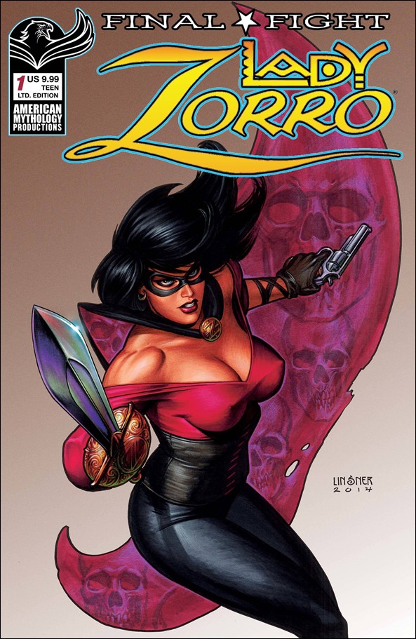 Lady Zorro: Final Fight issue 1-C Joseph Michael Linsner Cover