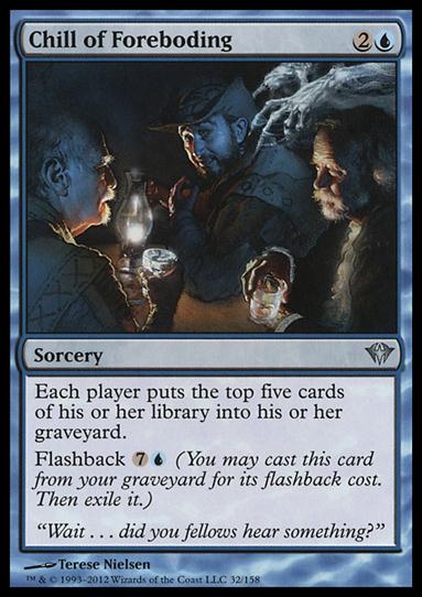 Magic the Gathering: Dark Ascension (Base Set) card 32 Chill of Foreboding