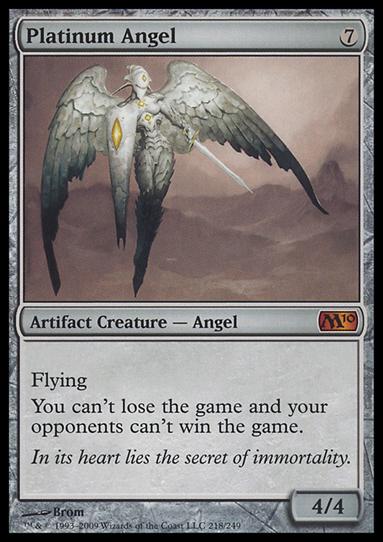 Magic the Gathering: 2010 Core Set (Base Set) card 218 Platinum Angel
