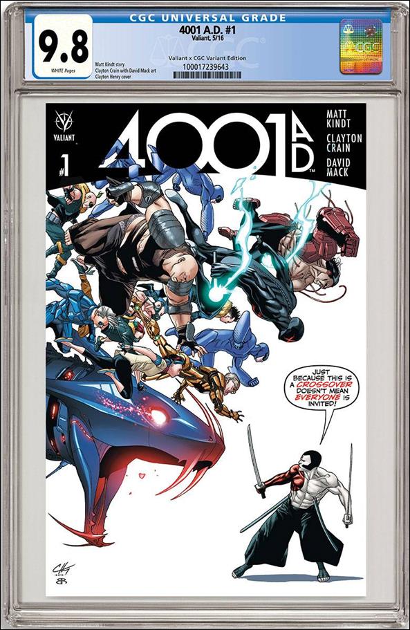 4001 A.D. issue 1-D Clayton Henry CGC Replica Cover