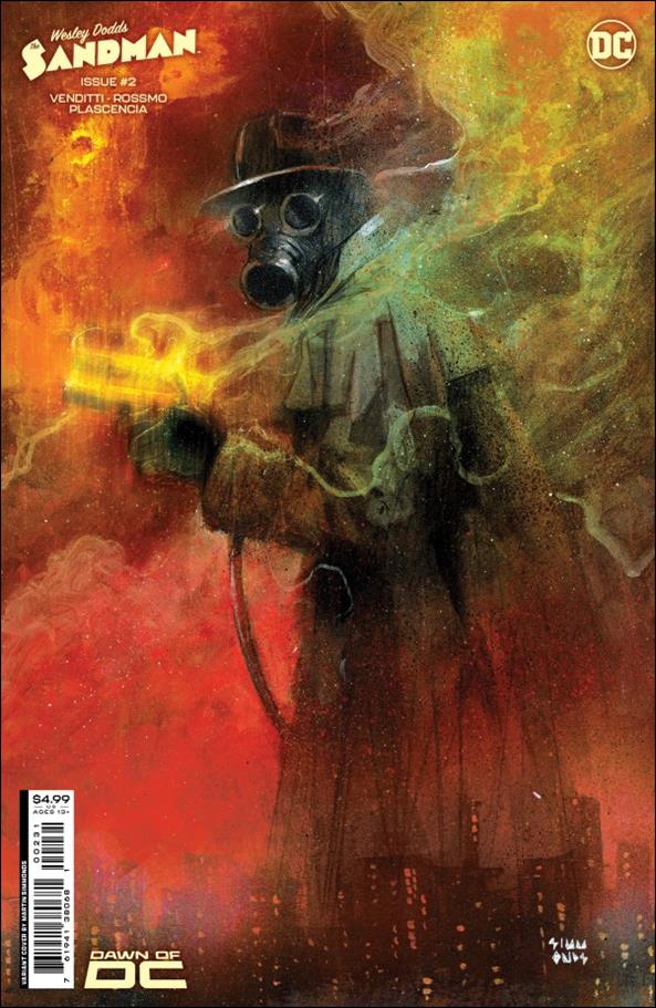 Wesley Dodds: The Sandman issue 2-C Martin Simmonds 1:25 Cardstock Cover