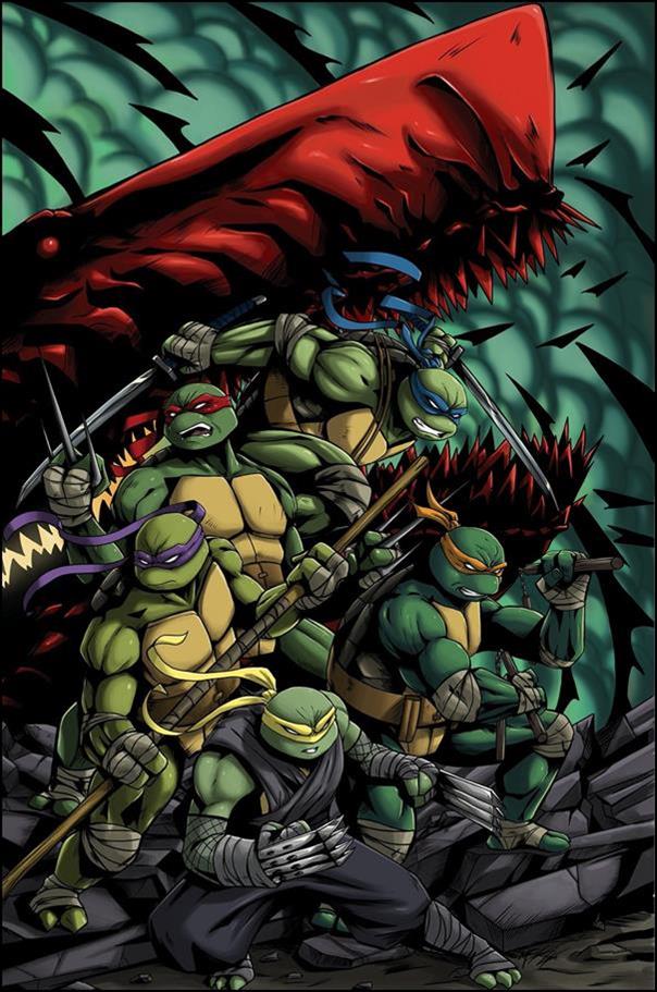 Teenage Mutant Ninja Turtles (2011) issue 148-F Matt Flint Funky Town Comics & Vinyl Cover 1/500