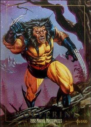 1992 Marvel Masterpieces (Promo) card nn6 Wolverine (Promotional Card Back)