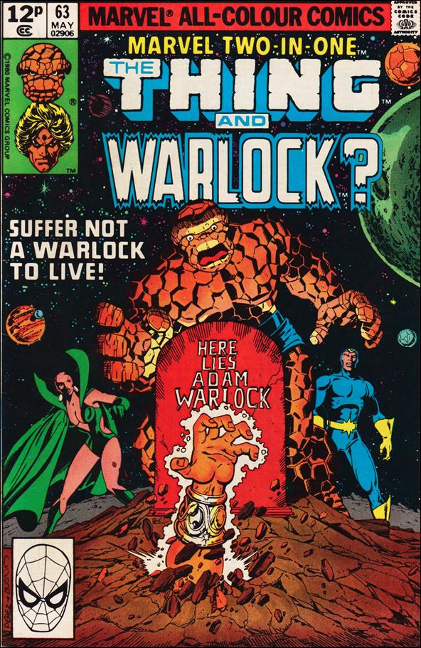 Marvel Two-in-One (1974) issue 63-B UK Price Cover