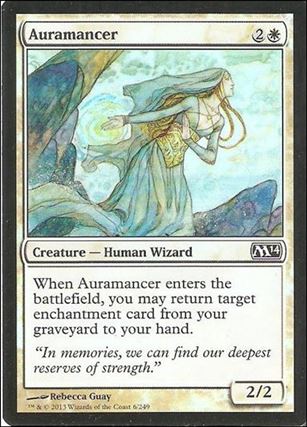 Magic the Gathering: 2014 Core Set (Base Set) card 6-B Auramancer (Foil)