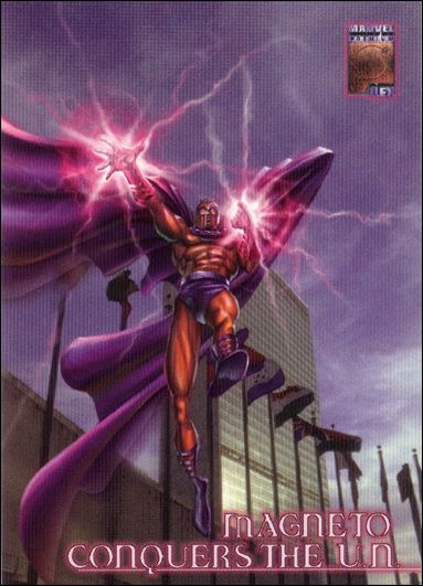 Marvel Premium QFX (Base Set) card 65 Magneto Conquers the U.N.