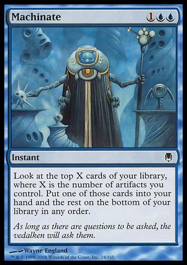 Magic the Gathering: Darksteel (Base Set) card 24 Machinate