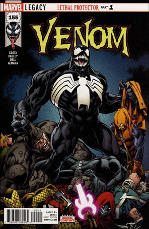 Venom (2017) issue 155 Mark Bagley Cover