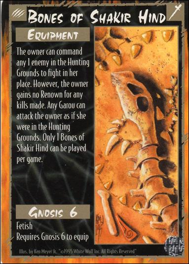 Rage Limited (Base Set) card 29 Bones of Shakir Hind