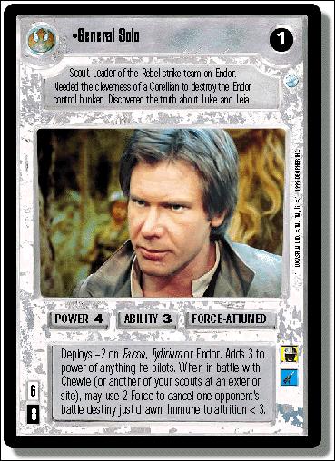 Star Wars: Endor Limited (Base Set) card 116 General Solo