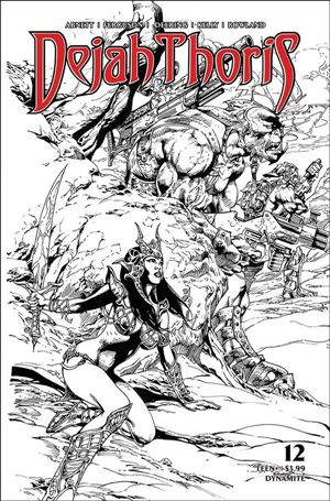 Dejah Thoris (2019) issue 12-G Roberto Castro 1:7 Black & White Cover
