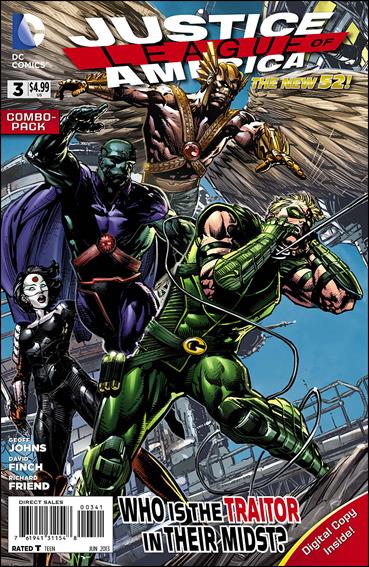 Justice League of America (2013)  issue 3-B Polybagged David Finch Cover Combo Pack