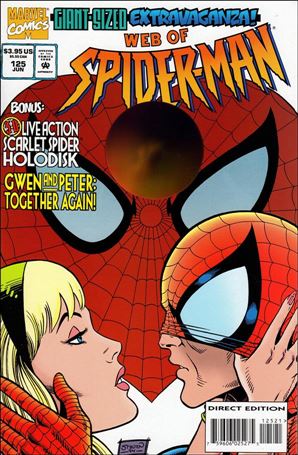 Web of Spider-Man (1985) issue 125 Holodisk Cover