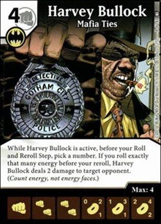 DC Comics Dice Masters World's Finest card 8 Harvey Bullock: Mafia Ties