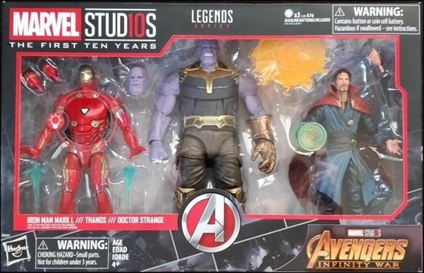 Marvel Legends: Marvel Studios First Ten Years figure 10 Iron Man Mark L / Thanos / Doctor Strange