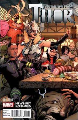 Mighty Thor (2016) issue 1-J Chris Stevens Newbury Comics Cover