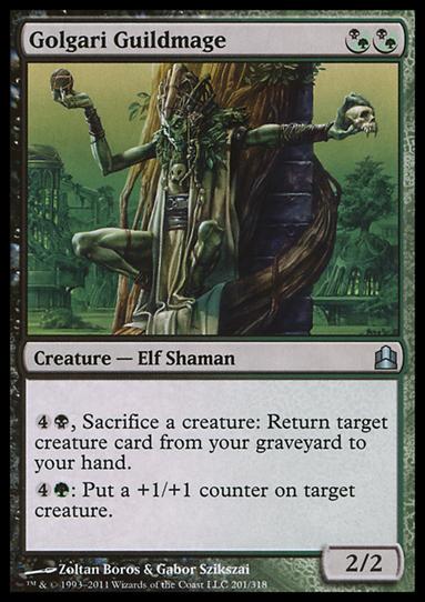 Magic the Gathering: Commander (Base Set) card 201 Golgari Guildmage