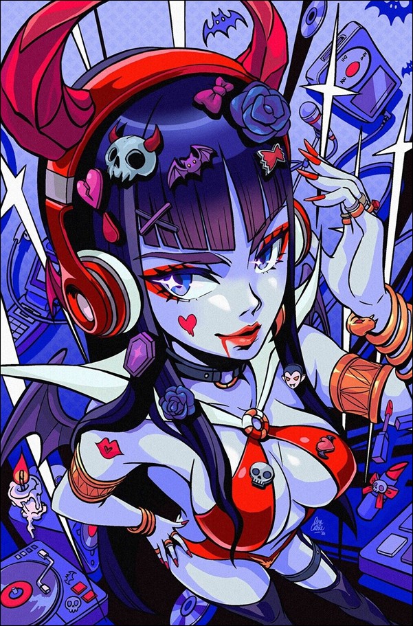 Vampirella (2019) issue 675-U Retailer Exclusive Anacathie Blue Virgin Cover 