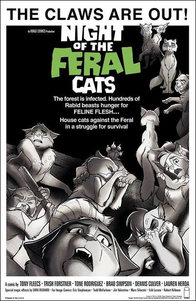 Feral (2024) issue 1-G Trish Forstner 1:100 Living Dead Homage Cover