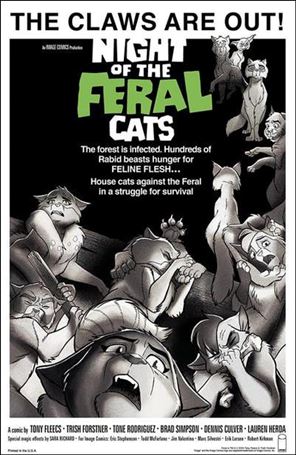 Feral (2024) issue 1-G Trish Forstner 1:100 Living Dead Homage Cover