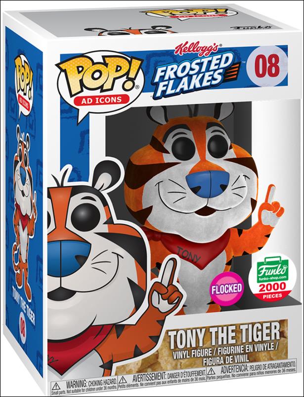 POP! Ad Icons figure 8-B Tony the Tiger (Flocked) 1/2000