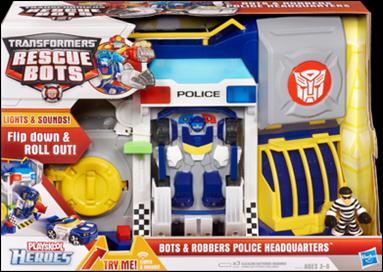 Transformers Rescue Bots (Playsets) figure 3 Bots & Robbers Police Headquarters
