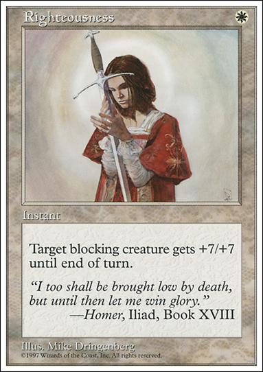 Magic the Gathering: 5th Edition (Base Set) card 56 Righteousness