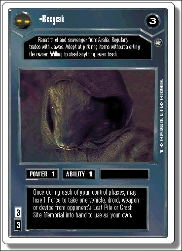 Star Wars: A New Hope Revised (Base Set) card 9 Reegesk