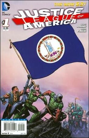 Justice League of America (2013)  issue 1-NV Virginia State Flag Cover