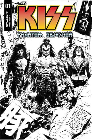 KISS: Phantom Obsession issue 1-H Jae Lee 1:10 Black & White Cover