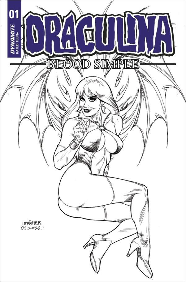 Draculina: Blood Simple issue 1-H Joseph Michael Linsner 1:10 Line Art Cover
