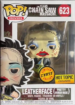 POP! Movies figure 623-B Leatherface (Pretty Woman Mask) Chase Hot Topic