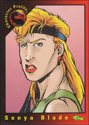 Mortal Kombat (Base Set) card 8 Sonya Blade