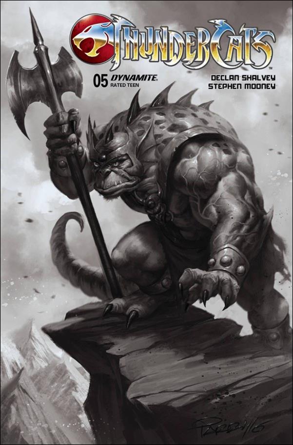 Thundercats (2024) issue 5-O Lucio Parrillo Black & White 1:15 Cover