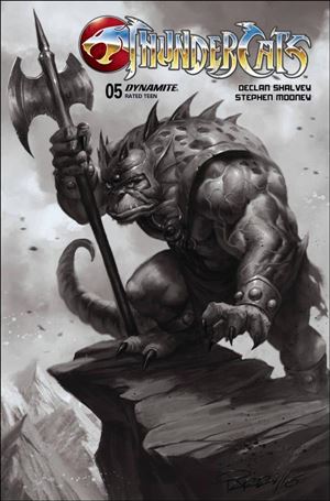 Thundercats (2024) issue 5-O Lucio Parrillo Black & White 1:15 Cover