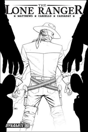 Lone Ranger (2006) issue 18-B Black and White Cover