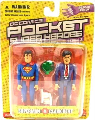 DC Comics Pocket Super Heroes (Series 2) figure 3 Superman & Clark Kent